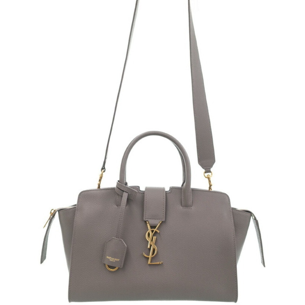 Saint Laurent Downtown YSL leather top handle 2way Crossbody bag